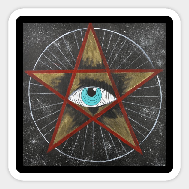 Pentacle Sticker by Halima